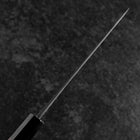 Bunka Blue Super Kurouchi Damast Büffelhorn und Walnussholz Griff 165mm-[Musashi]-[Japan-Küchenmesser]