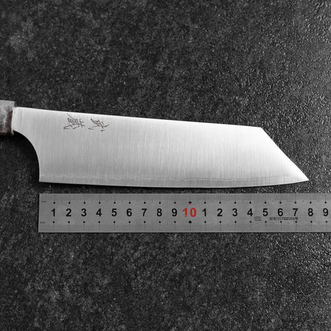 Bunka Blue Super Poliert Ahornholz Griff 180mm-[Musashi]-[Japan-Küchenmesser]