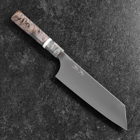 Bunka Blue Super Poliert Ahornholz Griff 180mm-[Musashi]-[Japan-Küchenmesser]