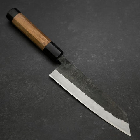 Bunka Blue steel #2 Edelstahlummantelung Kurouchi Walnuss Griff 180mm-[Musashi]-[Japan-Küchenmesser]