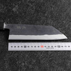 Bunka Edelstahlummantelung Blue Steel #2 Kurouchi Grüner Urushi Griff 170mm-[Musashi]-[Japan-Küchenmesser]