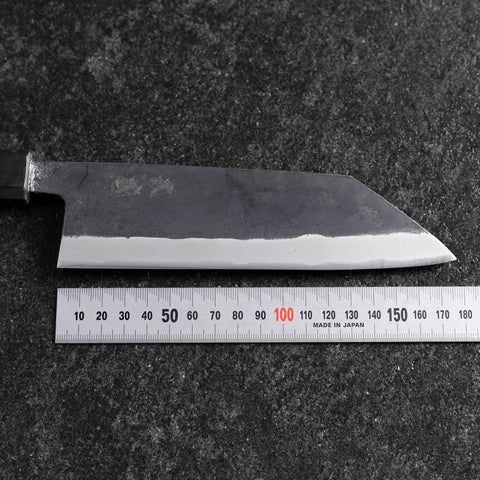 Bunka Edelstahlummantelung Blue Steel #2 Kurouchi Grüner Urushi Griff 170mm-[Musashi]-[Japan-Küchenmesser]