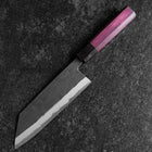 Bunka Edelstahlummantelung Blue Steel #2 Kurouchi Lila Urushi Griff 170mm-[Musashi]-[Japan-Küchenmesser]