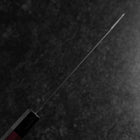 Bunka Edelstahlummantelung Blue Steel #2 Kurouchi Lila Urushi Griff 170mm-[Musashi]-[Japan-Küchenmesser]