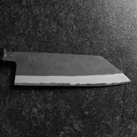Bunka Edelstahlummantelung Blue Steel #2 Kurouchi Lila Urushi Griff 170mm-[Musashi]-[Japan-Küchenmesser]