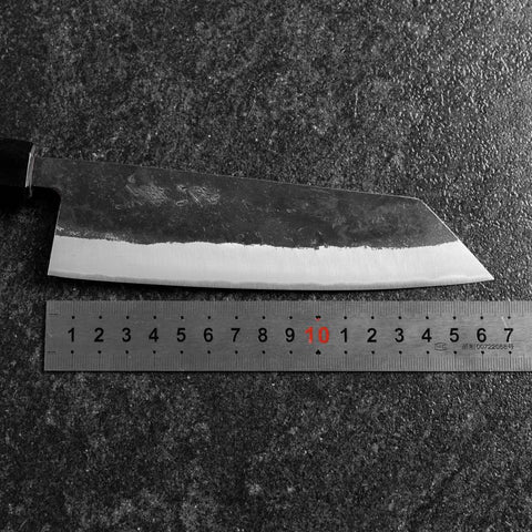 Bunka Edelstahlummantelung Blue Steel #2 Kurouchi Walnussholz Griff 165mm-[Musashi]-[Japan-Küchenmesser]