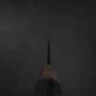 Bunka Edelstahlummantelung Blue Steel #2 Kurouchi Walnussholz-Zelkove Griff 180mm-[Musashi]-[Japan-Küchenmesser]