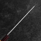 Bunka Edelstahlummantelung Blue Steel #2 Kurouchi Zelkove Griff 180mm-[Musashi]-[Japan-Küchenmesser]