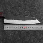 Bunka Edelstahlummantelung Blue Steel #2 Kurouchi Zelkove Griff 180mm-[Musashi]-[Japan-Küchenmesser]