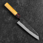 Bunka Edelstahlummantelung Blue Steel #2 Kurouchi Zelkove Griff 180mm-[Musashi]-[Japan-Küchenmesser]