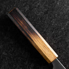 Bunka Edelstahlummantelung Blue Super Poliert Yaki Urushi Griff 175mm-[Musashi]-[Japan-Küchenmesser]