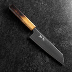 Bunka Edelstahlummantelung Blue Super Poliert Yaki Urushi Griff 175mm-[Musashi]-[Japan-Küchenmesser]