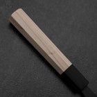 Bunka Edelstahlummantelung White Steel #2 Kurouchi Büffelhorn und Magnolienholz Griff 170mm-[Musashi]-[Japan-Küchenmesser]