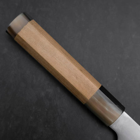 Bunka HAP-40 Bokashi Doppelter Büffelhorn-Kappe und Magnolienholz Griff 165mm-[Musashi]-[Japan-Küchenmesser]