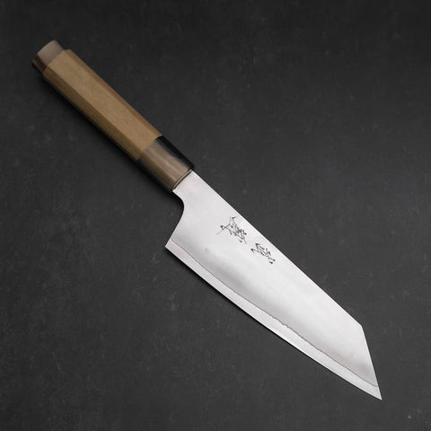 Bunka HAP-40 Bokashi Doppelter Büffelhorn-Kappe und Magnolienholz Griff 165mm-[Musashi]-[Japan-Küchenmesser]