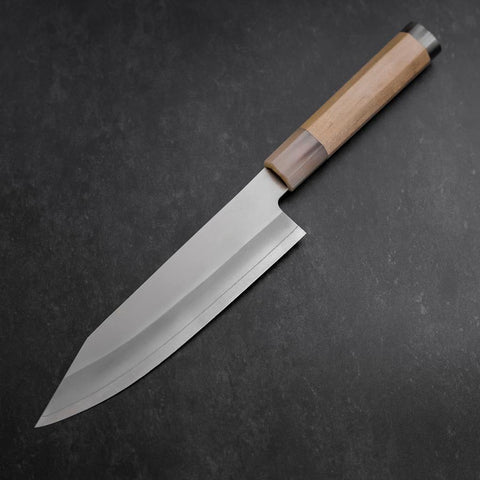 Bunka HAP-40 Poliert Doppelter Büffelhorn-Kappe und Magnolienholz Griff 165mm-[Musashi]-[Japan-Küchenmesser]