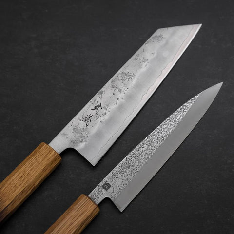 Bunka & Kaisaki Silver Steel #3 Vg-10 Nashiji Yaki Urushi Handle Sakura Set