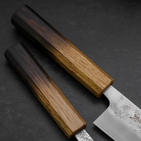 Bunka & Kaisaki Silver Steel #3 Vg-10 Nashiji Yaki Urushi Handle Sakura Set
