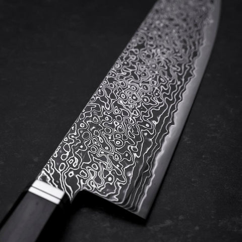 Bunka SG-2 Black Damascus Western Ebony Handle 180mm (7”)-[Musashi]-[Japan-Küchenmesser]