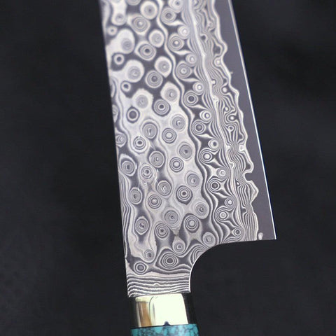 Bunka SG-2 Damast Grüner Türkis Griff 170mm-[Musashi]-[Japan-Küchenmesser]