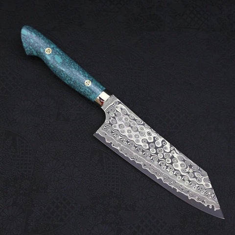 Bunka SG-2 Damast Grüner Türkis Griff 170mm-[Musashi]-[Japan-Küchenmesser]