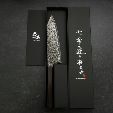 Bunka SG-2 Schwarzer Nickel Damast Ebenholz Griff 180mm-[Musashi]-[Japan-Küchenmesser]