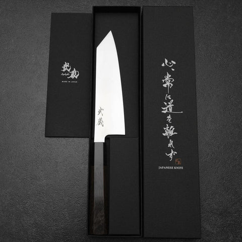 Bunka SLD Kagami Büffelhorn und Walnussholz Griff 170mm-[Musashi]-[Japan-Küchenmesser]