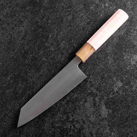 Bunka SLD Kagami Hell-Rosa Büffelhorn und Walnussholz Griff 170mm-[Musashi]-[Japan-Küchenmesser]