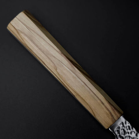 Bunka SLD Nickel Tsuchime Kolorierter Damast Olivenholz Griff 170mm Limited Edition-[Musashi]-[Japan-Küchenmesser]