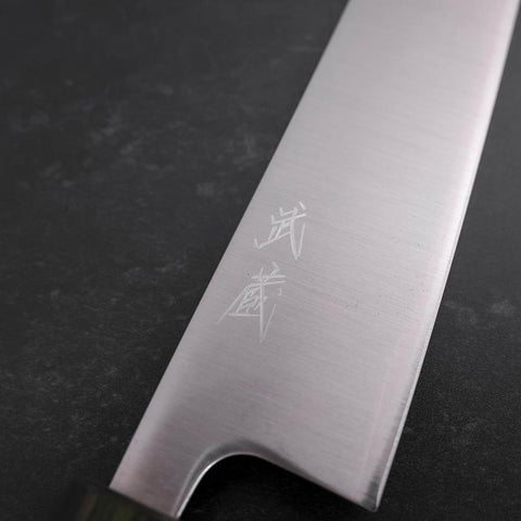 Bunka SLD Poliert Grüner Urushi Griff 170mm-[Musashi]-[Japan-Küchenmesser]