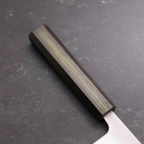 Bunka SLD Polished Green Urushi Handle 170mm-[Musashi]-[Japanese-Kitchen-Knives]