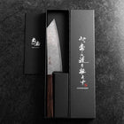 Bunka SLD Schwarzer Damast Ebenholz Griff 175mm-[Musashi]-[Japan-Küchenmesser]
