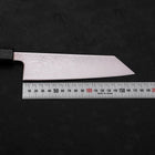 Bunka SLD Wellen Nickel Damast Schwarzer Ishime Griff 170mm-[Musashi]-[Japan-Küchenmesser]