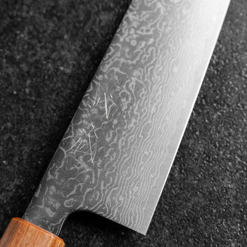 Bunka SPG-Strix Damast Rosenholz Griff 165mm-[Musashi]-[Japan-Küchenmesser]