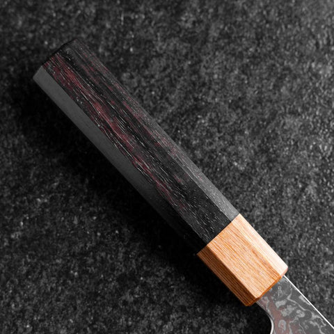 Bunka SPG-Strix Damast Rosenholz Griff 165mm-[Musashi]-[Japan-Küchenmesser]