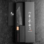 Bunka SPG-Strix Damast Rosenholz Griff 165mm-[Musashi]-[Japan-Küchenmesser]