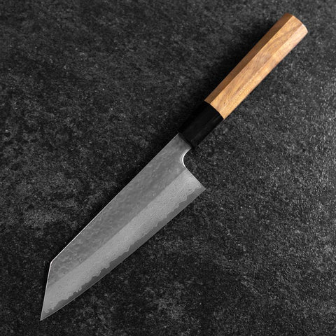 Bunka SPG Strix Tsuchime Damast Büffelhorn und Walnussholz Griff 165mm-[Musashi]-[Japan-Küchenmesser]