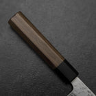 Bunka Schwedenstahl Nashiji Washi Damast Walnuss-und Rosenholz Griff 170mm-[Musashi]-[Japan-Küchenmesser]
