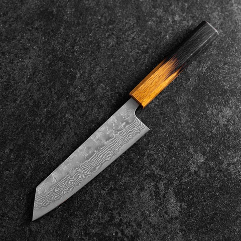 Bunka Schwedenstahl Nashiji Washi Damast Yaki Urushi Griff 170mm-[Musashi]-[Japan-Küchenmesser]