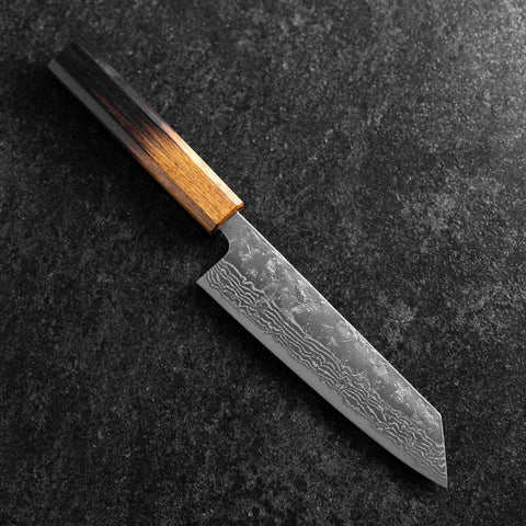 Bunka Schwedenstahl Nashiji Washi Damast Yaki Urushi Griff 170mm-[Musashi]-[Japan-Küchenmesser]
