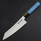 Bunka Silver Steel #3 Damast Büffelhorn-Türkis Griff 180mm-[Musashi]-[Japan-Küchenmesser]