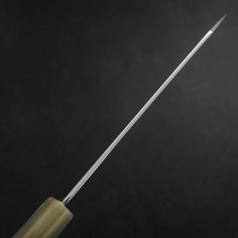 Bunka Silver Steel #3 Damast Büffelhorn-Türkis Griff 180mm-[Musashi]-[Japan-Küchenmesser]