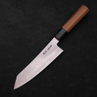 Bunka Silver Steel #3 Damast Büffelhorn und Teakholz Griff 180mm-[Musashi]-[Japan-Küchenmesser]