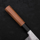 Bunka Silver Steel #3 Damast Büffelhorn und Teakholz Griff 180mm-[Musashi]-[Japan-Küchenmesser]