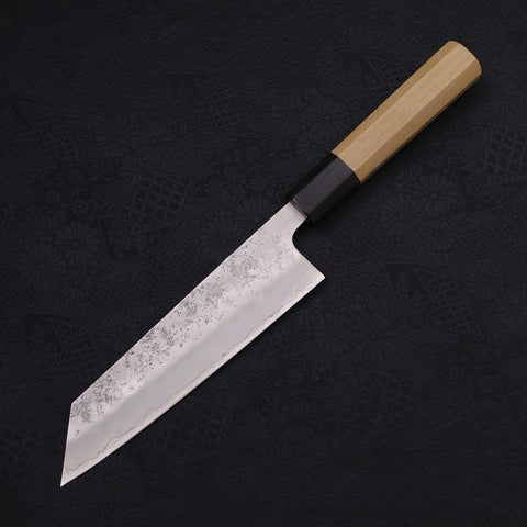 Bunka Silver Steel #3 Nashiji Büffelhorn und Magnolienholz Griff 170mm-[Musashi]-[Japan-Küchenmesser]