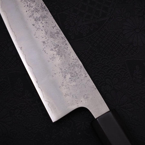 Bunka Silver Steel #3 Nashiji Büffelhorn und Magnolienholz Griff 170mm-[Musashi]-[Japan-Küchenmesser]