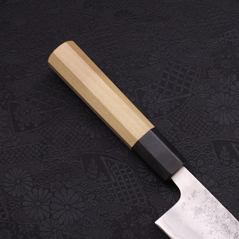 Bunka Silver Steel #3 Nashiji Büffelhorn und Magnolienholz Griff 170mm-[Musashi]-[Japan-Küchenmesser]