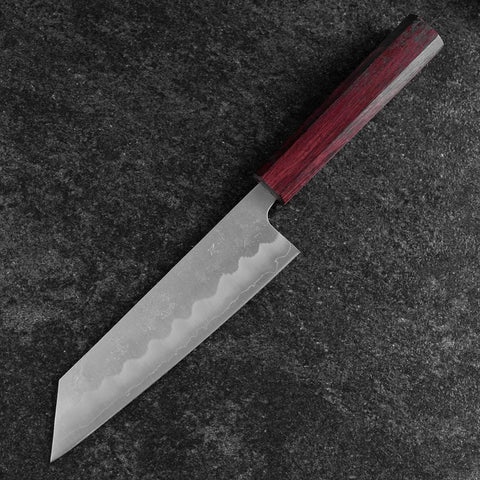 Bunka Silver Steel #3 Nashiji Lila Urushi Griff 170mm-[Musashi]-[Japan-Küchenmesser]