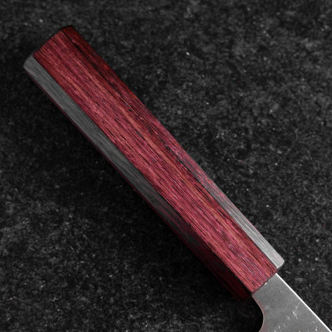Bunka Silver Steel #3 Nashiji Lila Urushi Griff 170mm-[Musashi]-[Japan-Küchenmesser]