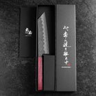 Bunka Silver Steel #3 Nashiji Lila Urushi Griff 170mm-[Musashi]-[Japan-Küchenmesser]